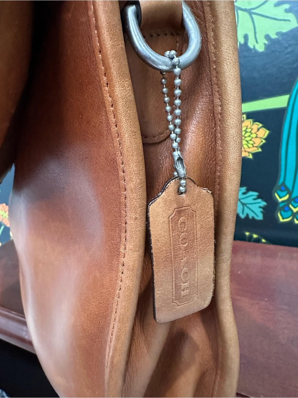 Vintage Coach Glove Tanned Leather Briefcase Bag | 1993 Cognac Camel with COA - Picture 15 of 17